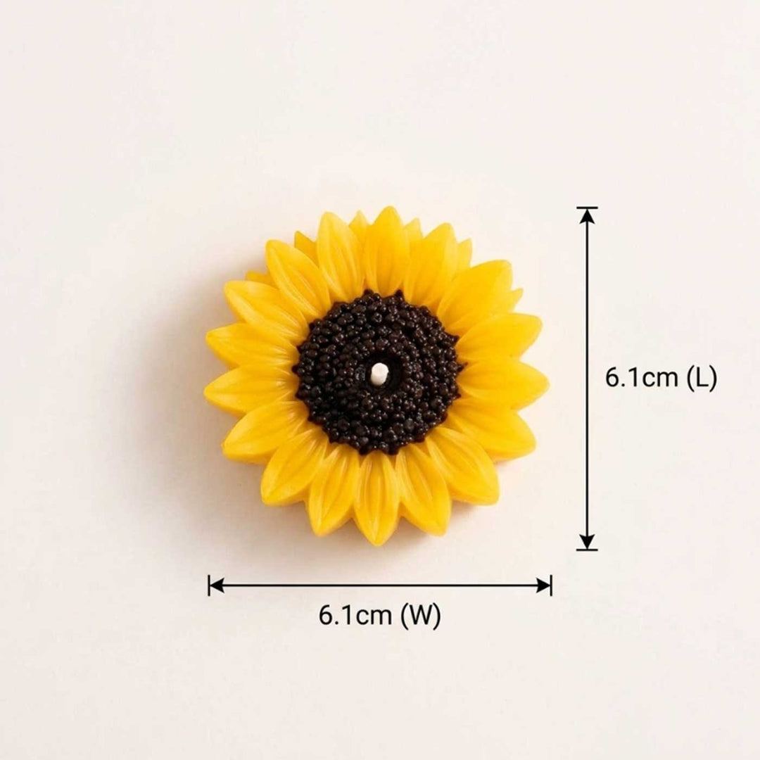 3 pc | Handmade Sunflower Mogra Scented Soy Wax Floating Candle