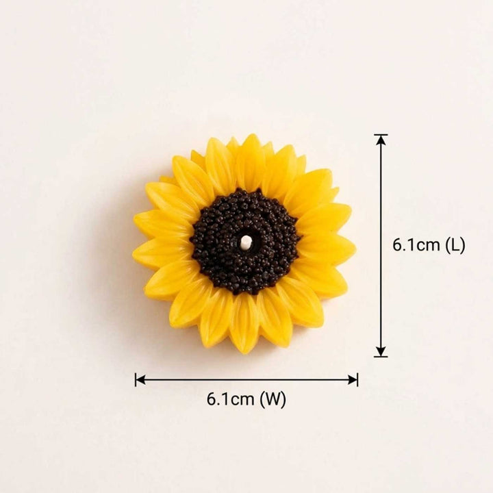 3 pc | Handmade Sunflower Mogra Scented Soy Wax Floating Candle