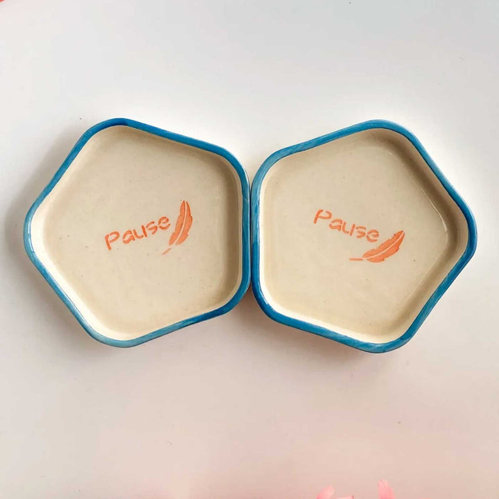 Handmade "Pause" Ceramic Plate