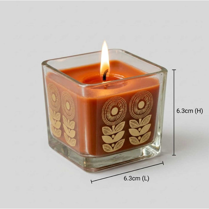 Set Of 2 | Handmade Ira Gold Foil Glass Jar Soy Wax Candle With Black Oudh Fragrance