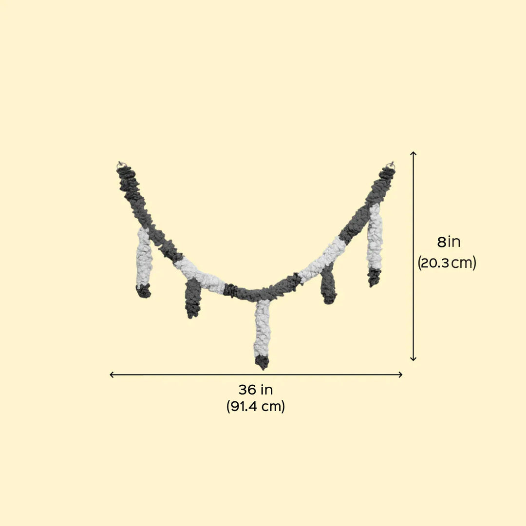 36 In | Handmade Festive Jasmine Crochet Toran