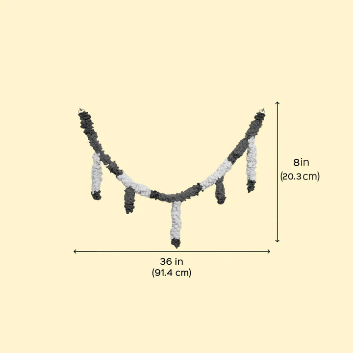 36 In | Handmade Festive Jasmine Crochet Toran