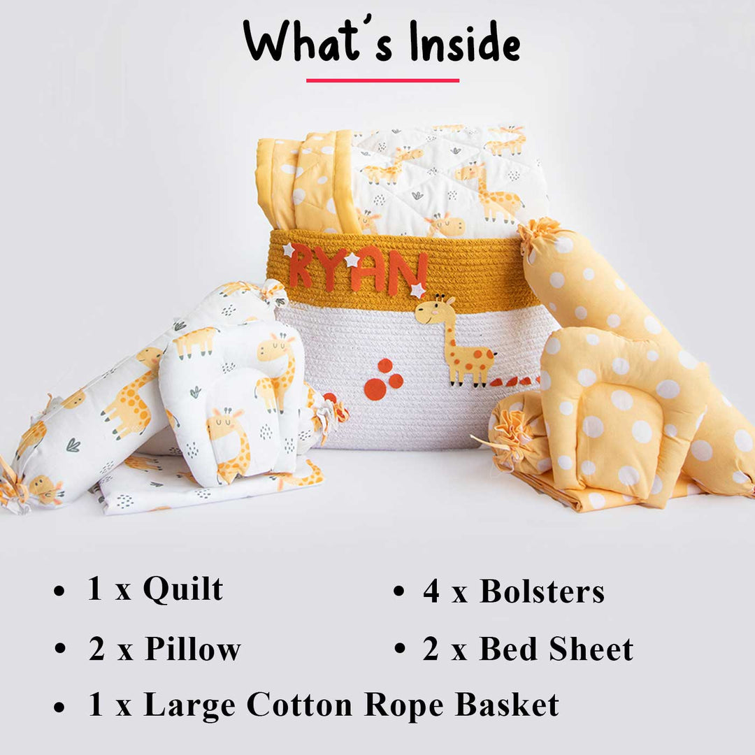 10 Pc | Personalized Unicorn & Fairy Infant Gift Basket | 0-4 Years