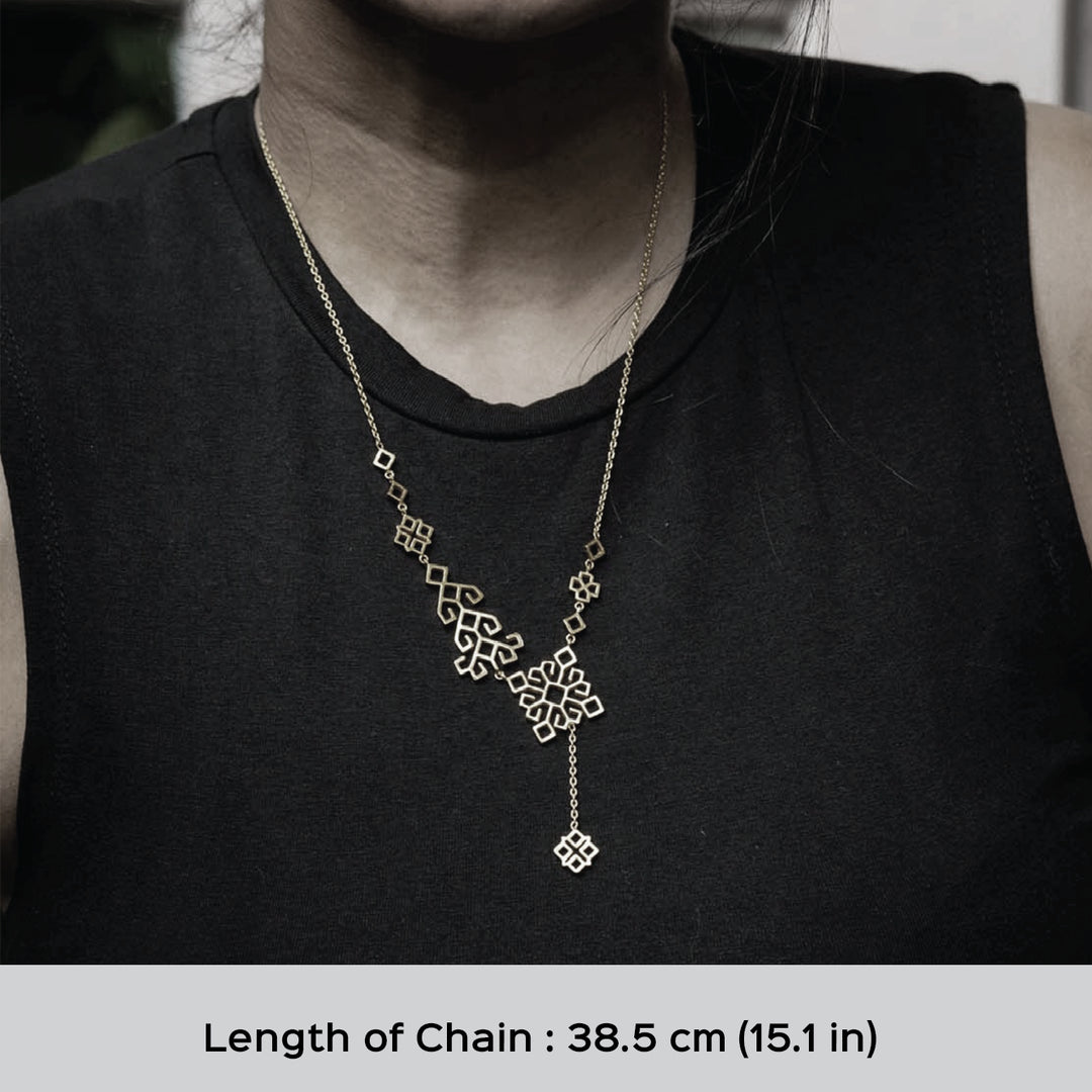 Handmade Samara 22k Gold Plated Silver Necklace
