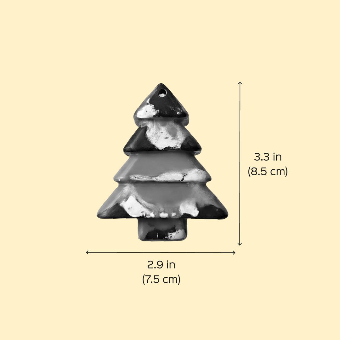 Handmade Christmas Tree Wax Crayon Ornament