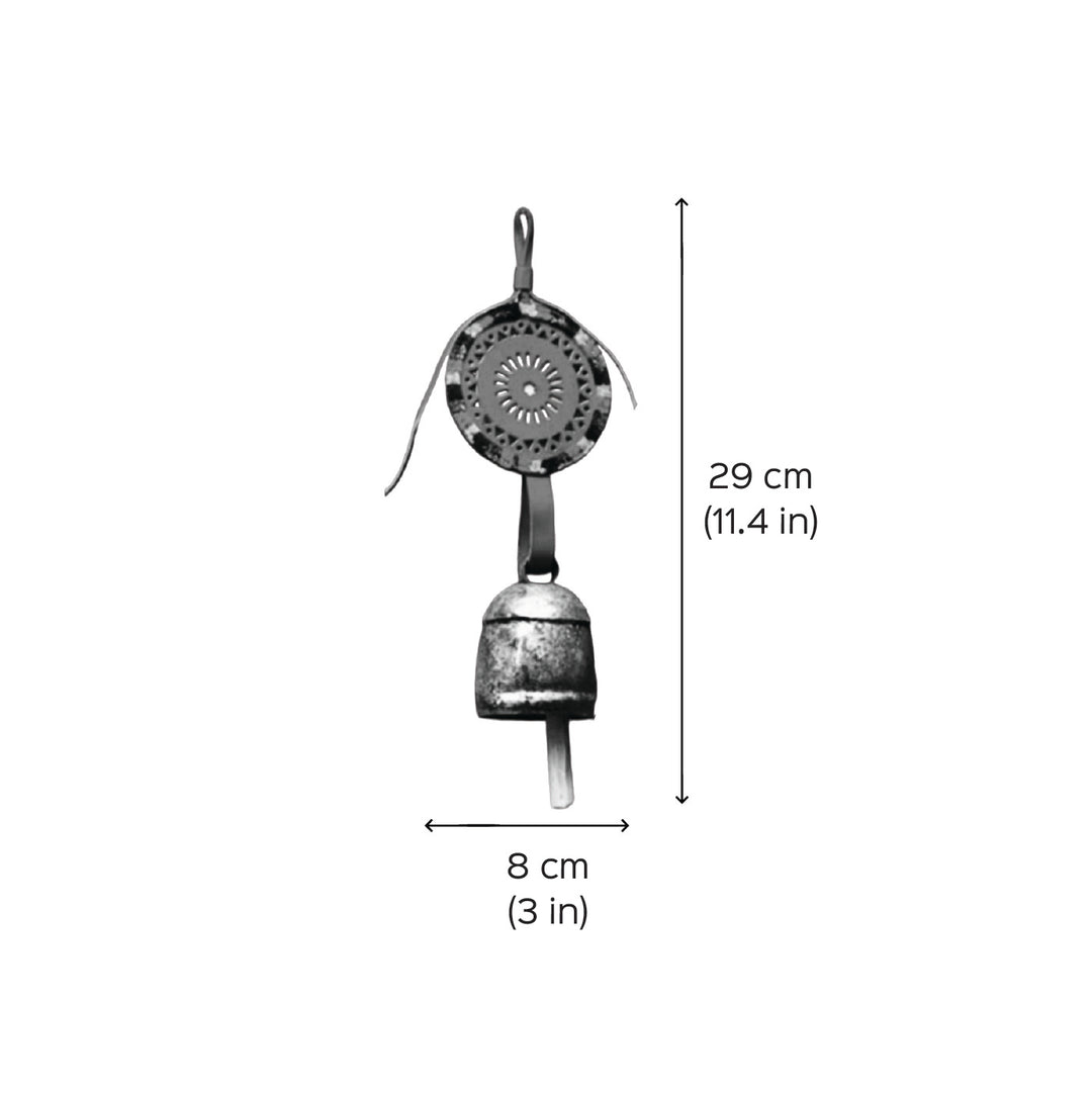 Handmade Iron Bell With Leather Handle For Decoration