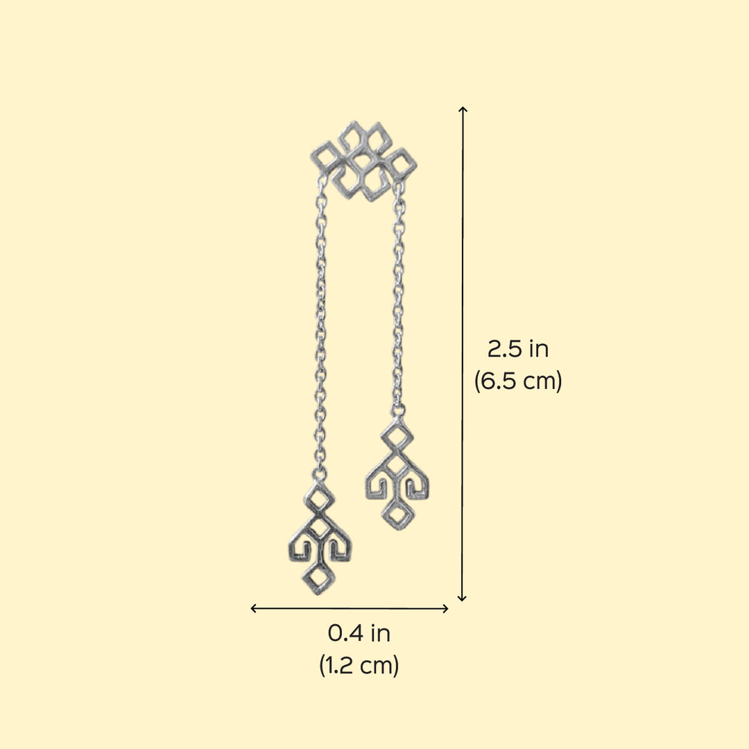 Handmade Jharna 22k Gold Plated Silver Earrings