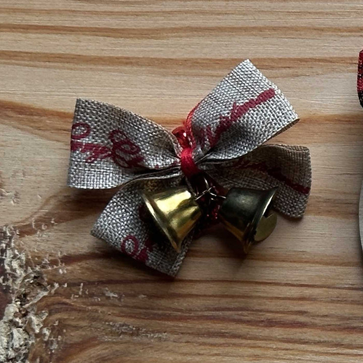 Personalized Hand-Painted MDF Paw Print Treasure Christmas Ornament