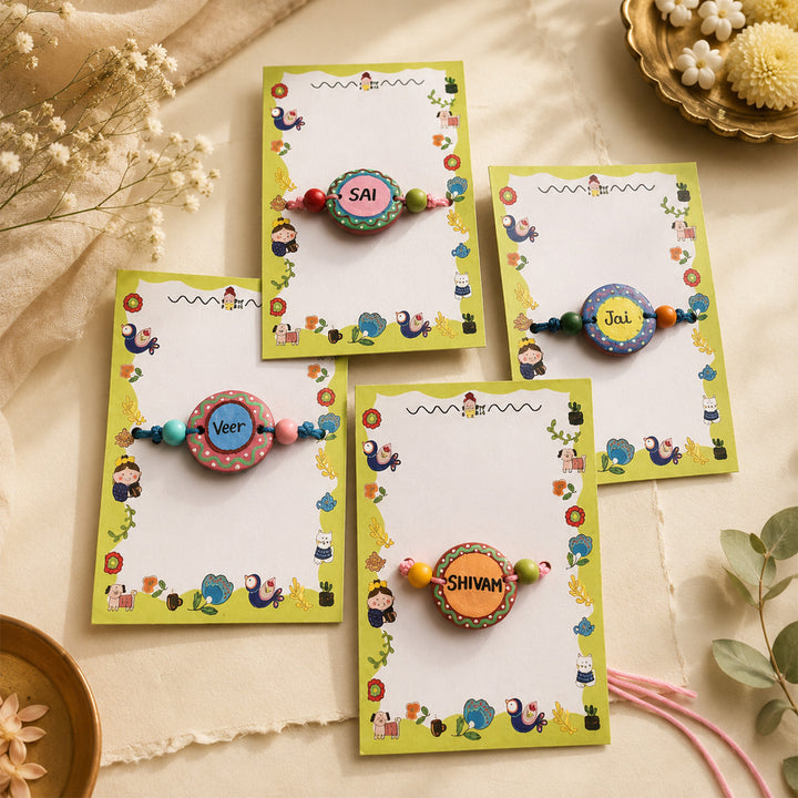 Photo Personalized "Bhai No.1" Terracotta Rakhi Hamper | Includes 1 Mug, 1 Rakhi