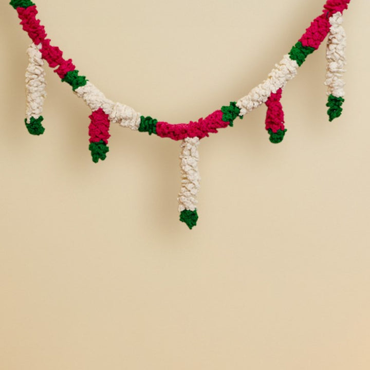 36 In | Handmade Festive Jasmine Crochet Toran