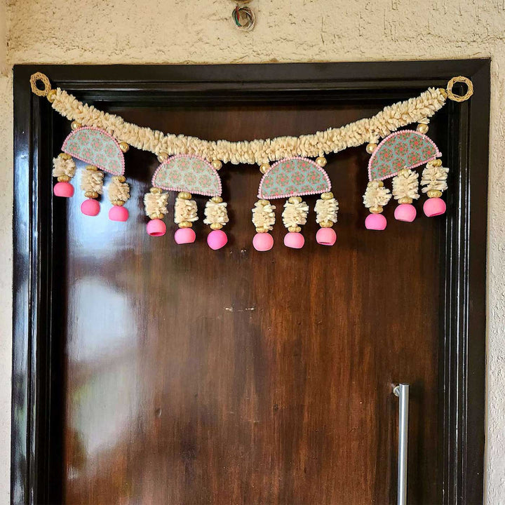 42 In | Handmade Pastel Colour Shola Flower Toran
