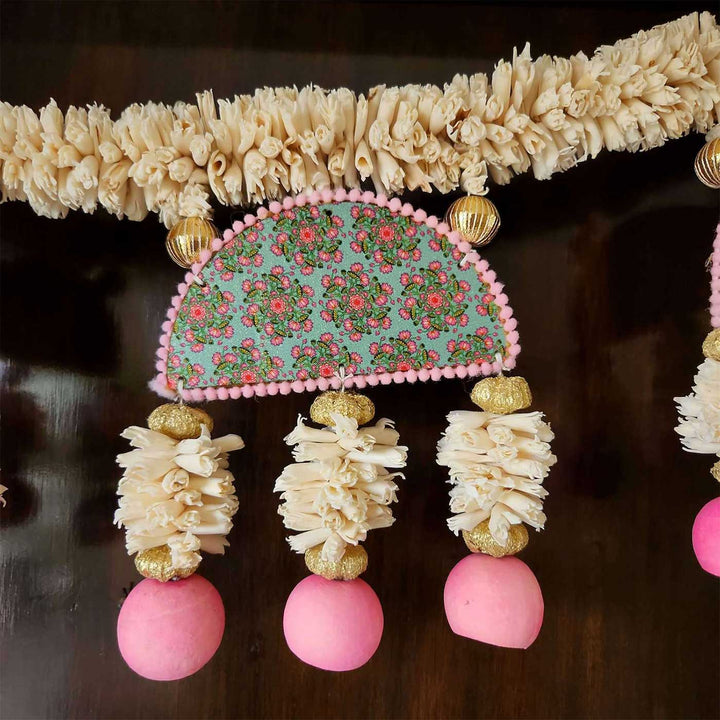 42 In | Handmade Pastel Colour Shola Flower Toran