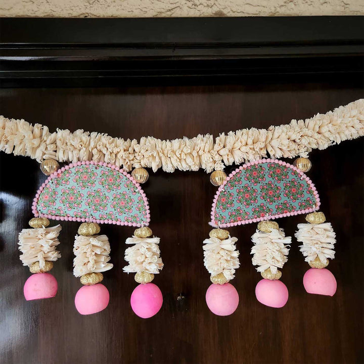 42 In | Handmade Pastel Colour Shola Flower Toran