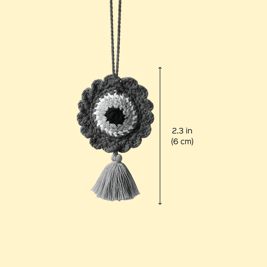 2 Pc | Handmade Crochet Evil Eye Hangings