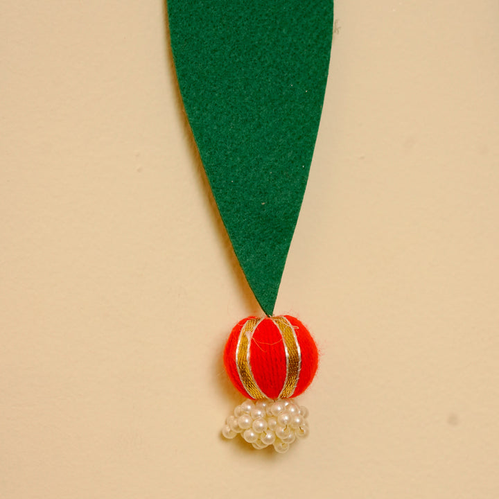 42 In | Handmade Mirror Work Elegant Ashok Patta Design Jute Toran