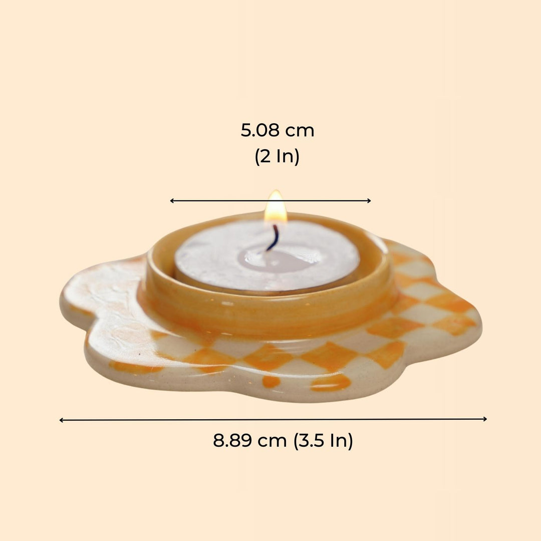 Handpainted Imara Tealight Holders | Set of 3