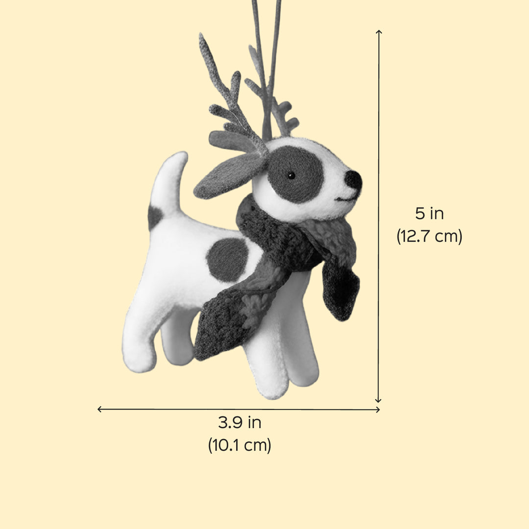 Gilly The Goodest Felt Ornament For Christmas Tree Decoration
