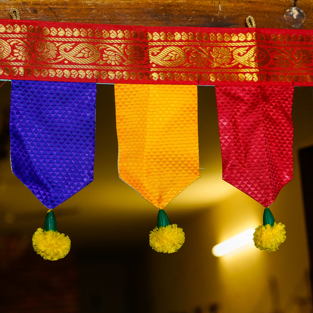 40 In | Handmade Khun Fabric Phool Toran