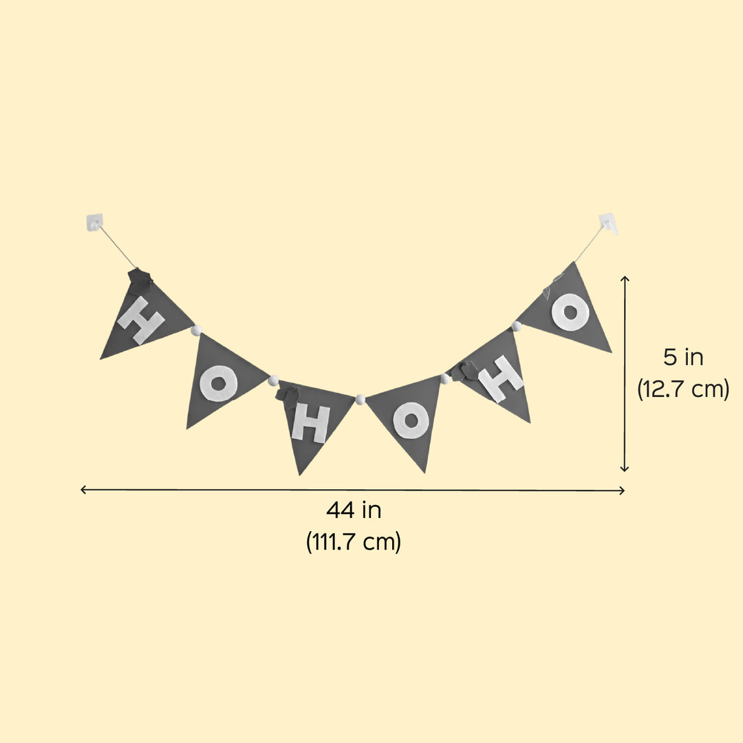 Handmade "HOHOHO" Felt Bunting For Christmas Decoration