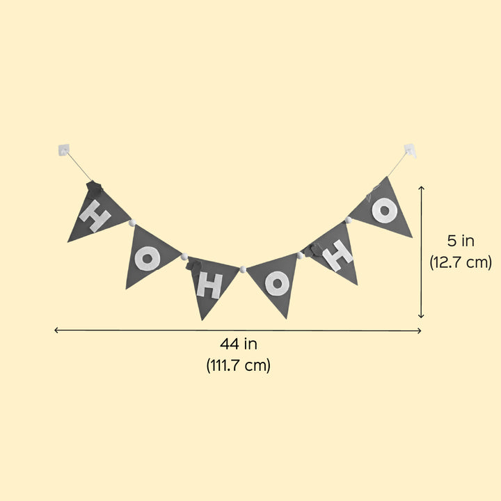 Handmade "HOHOHO" Felt Bunting For Christmas Decoration