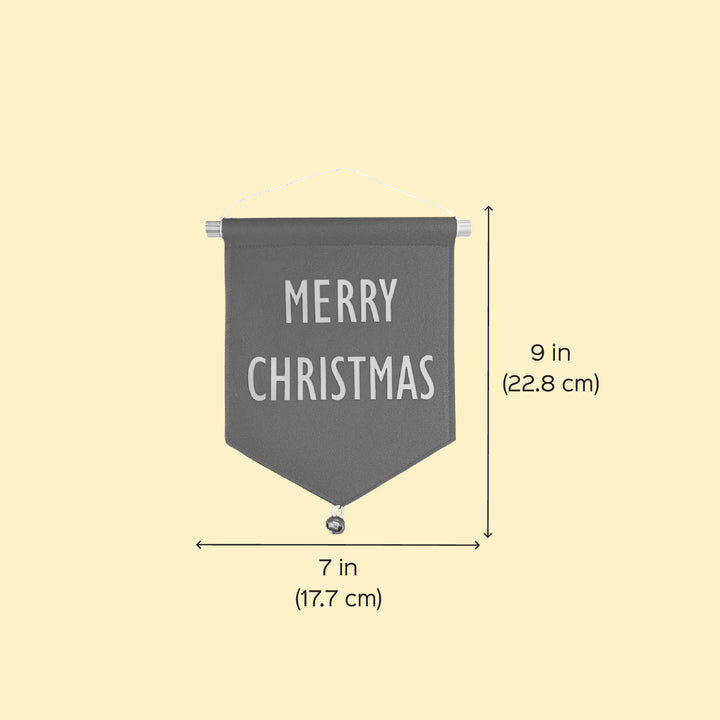 Handmade Red "Merry Christmas" Felt Hanging For Decoration
