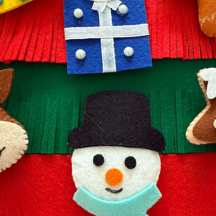 1 Tree And 23 Elements | DIY Felt Ornament Tree Set