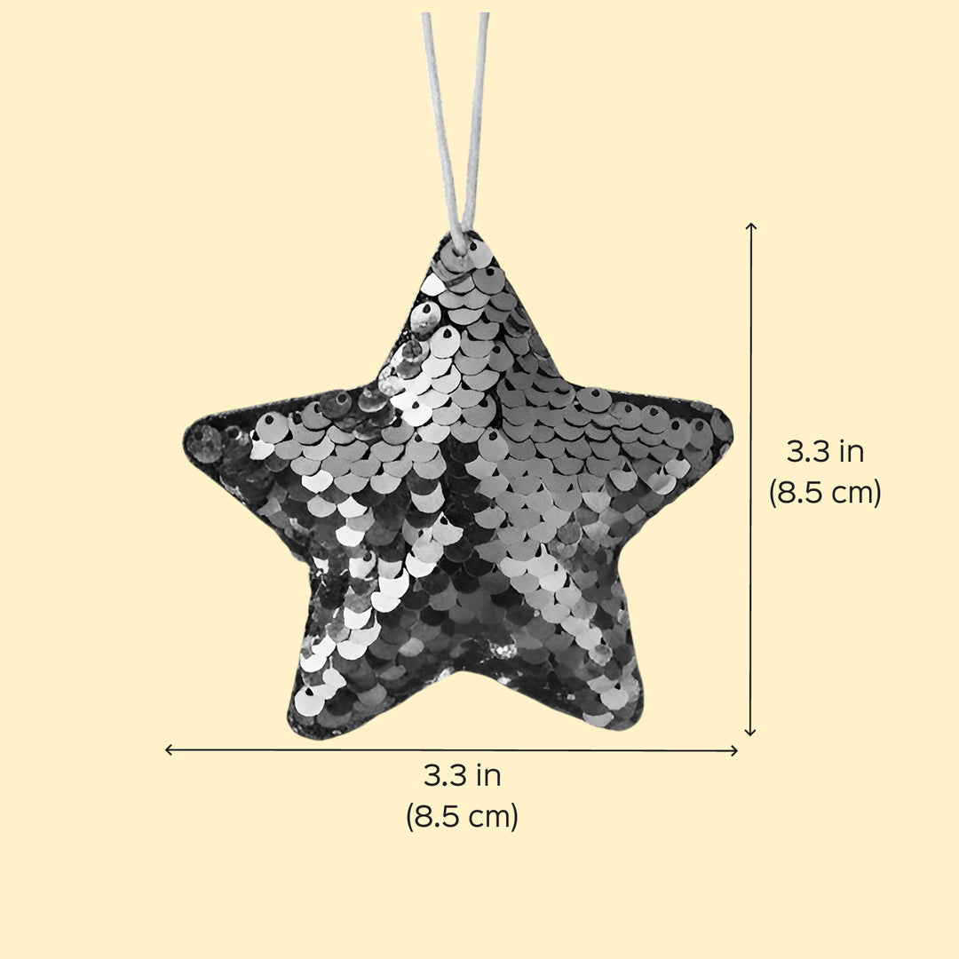 Handmade Sequin Star Ornament For Christmas Decoration