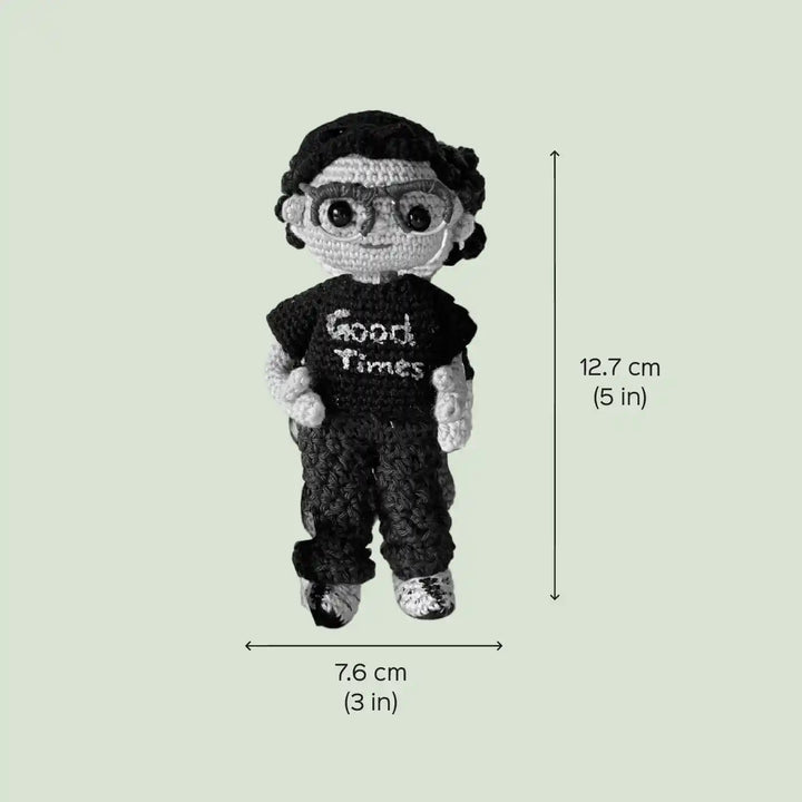 Photo Personalized Handmade Crochet Cotton Replica Doll