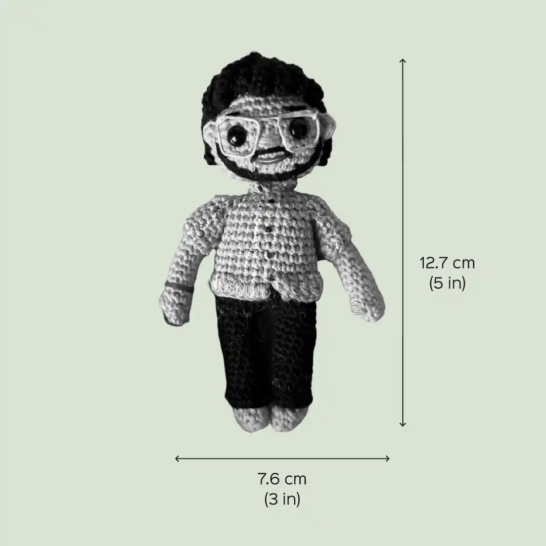 Photo Personalized Handmade Crochet Cotton Replica Doll