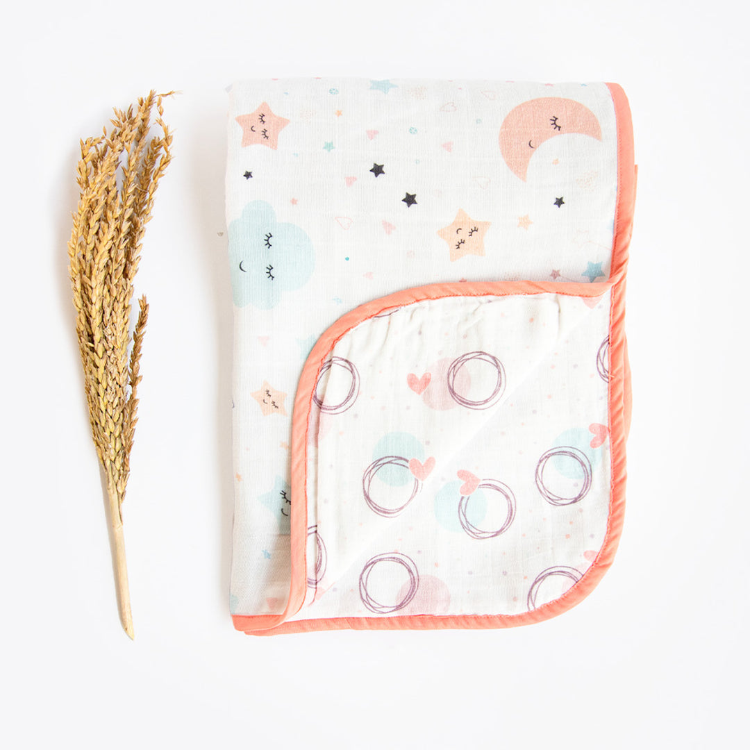 Personalized Reversible Sky Theme Dohar/Winter Blanket | 0-4 Years