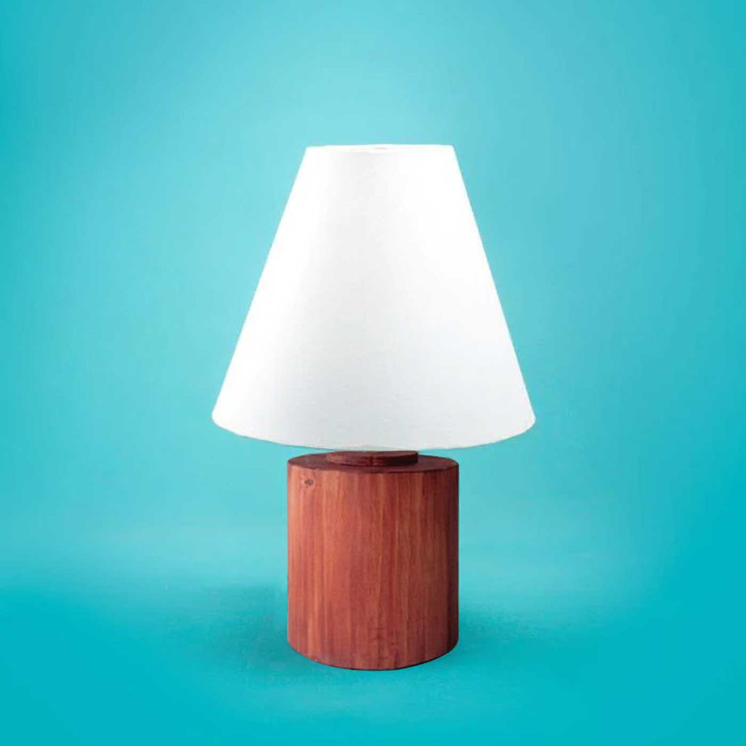 Plain Cone Tabletop Lamp - Dark Solid Base