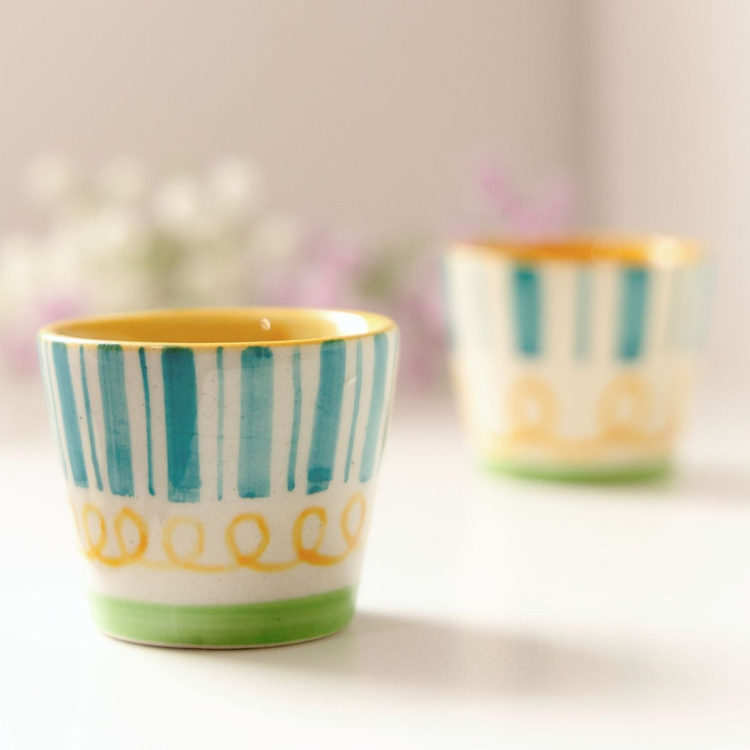 Handpainted Rooh Shot Glasses | Set of 2