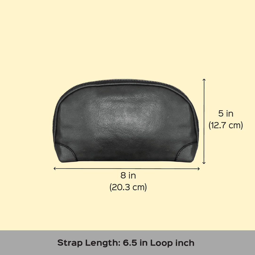 Personalized Brown Brooklyn Leather Wristlet