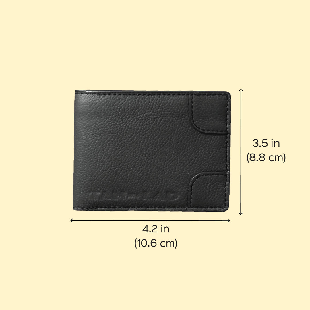 Personalized Blue Brooklyn Leather Wallet