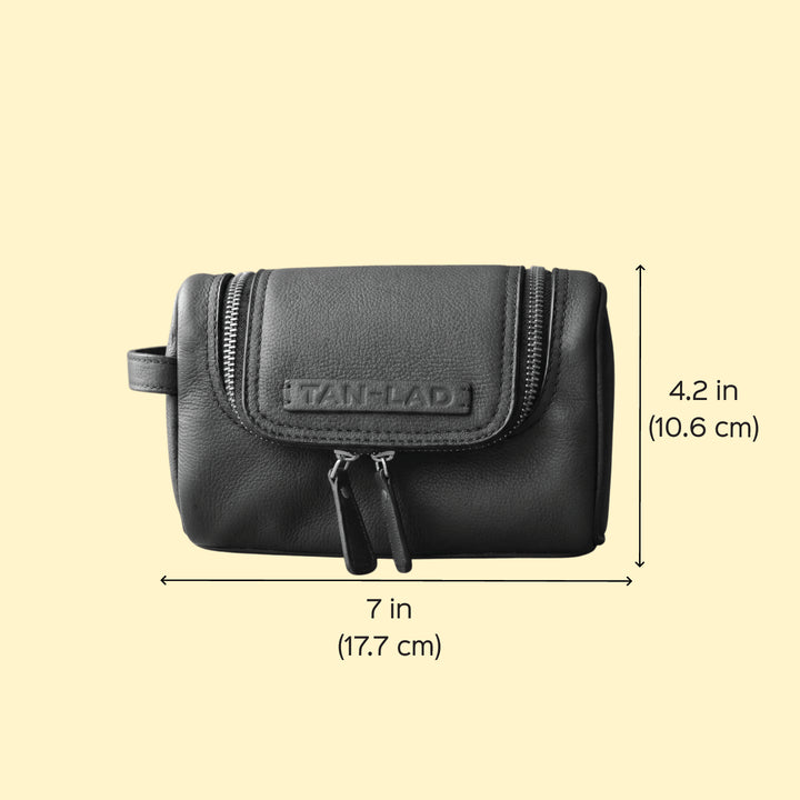 Personalized Blue Jill Leather Travel Kit