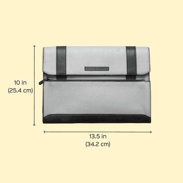 Personalized Off White Basta Leather Laptop Sleeve