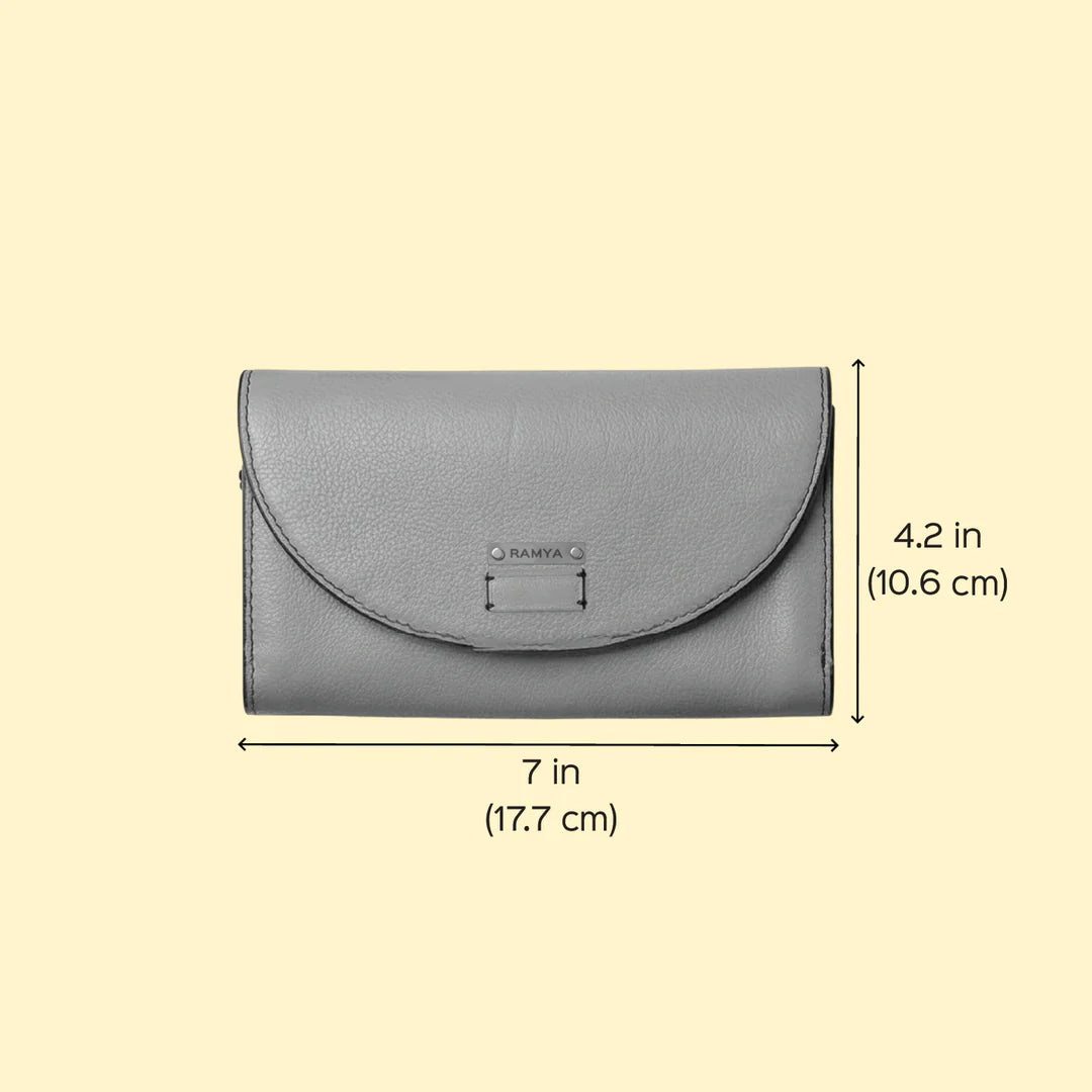 Personalized Black Becky Leather Wallet With Sling