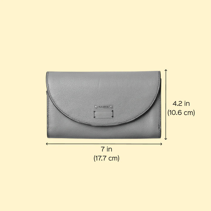 Personalized Black Becky Leather Wallet With Sling