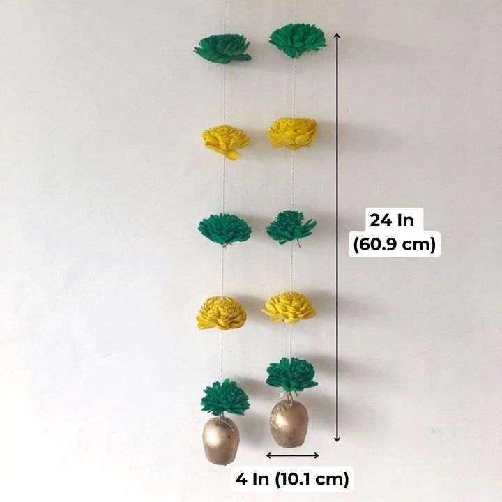 2 Pc | Eco-friendly Festive Parrot Hanging with Shola Wood