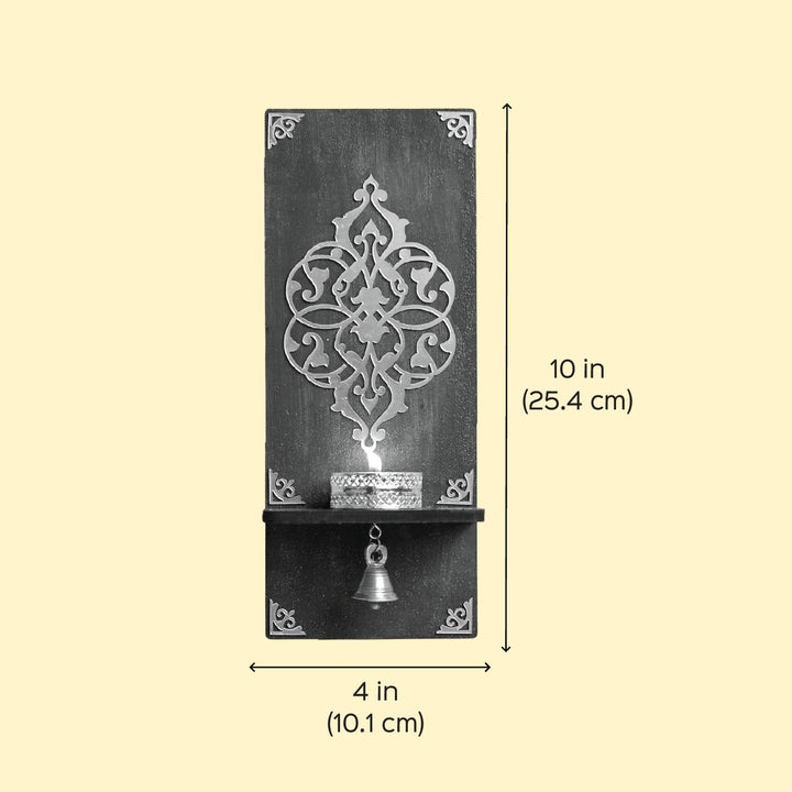 Handmade Decorative Tealight Holder With Bell | Set Of 2