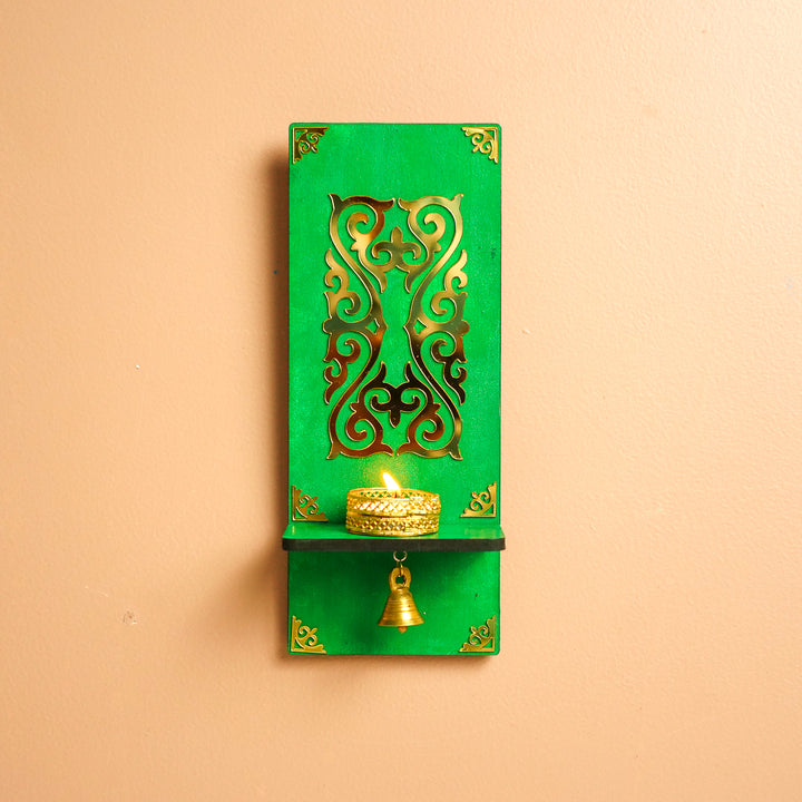 Handmade Decorative Tealight Holder With Bell | Set Of 2