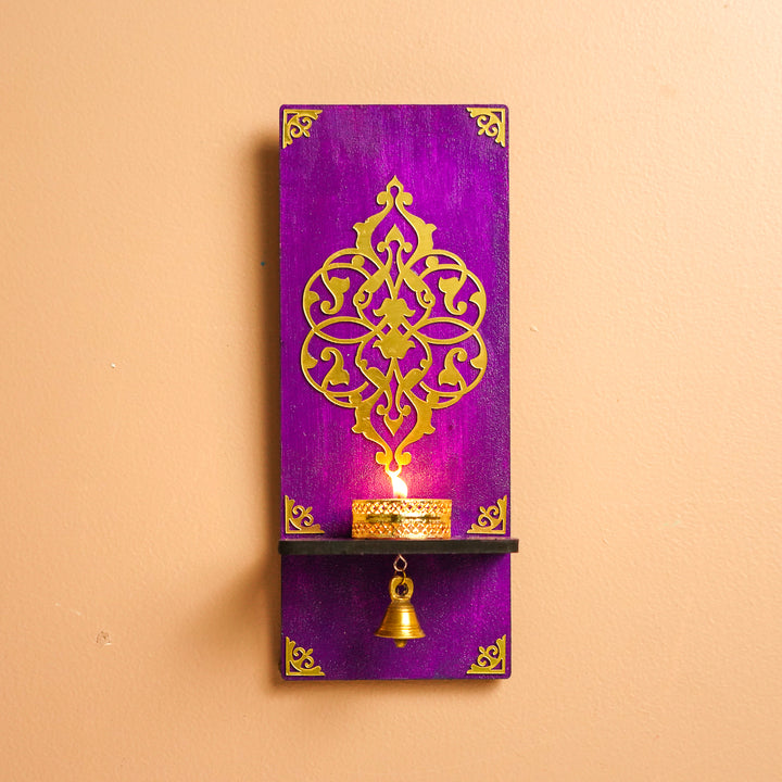 Handmade Decorative Tealight Holder With Bell | Set Of 2