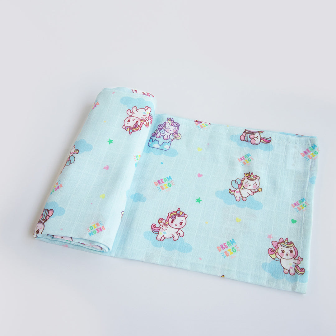 8 Pc | Personalized Unicorn Dreams Baby Gift Basket | 0-4 Years