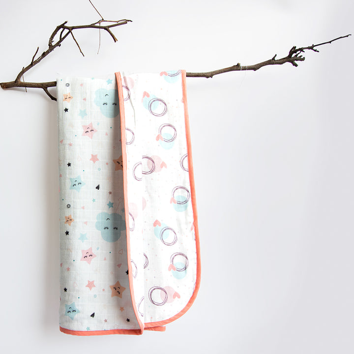 6 Pc | Personalized Sky Theme Baby Gift Basket | 0-4 Years