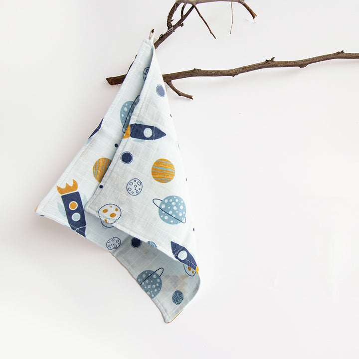 8 Pc | Personalized Space Theme Baby Gift Basket | 0-4 Years