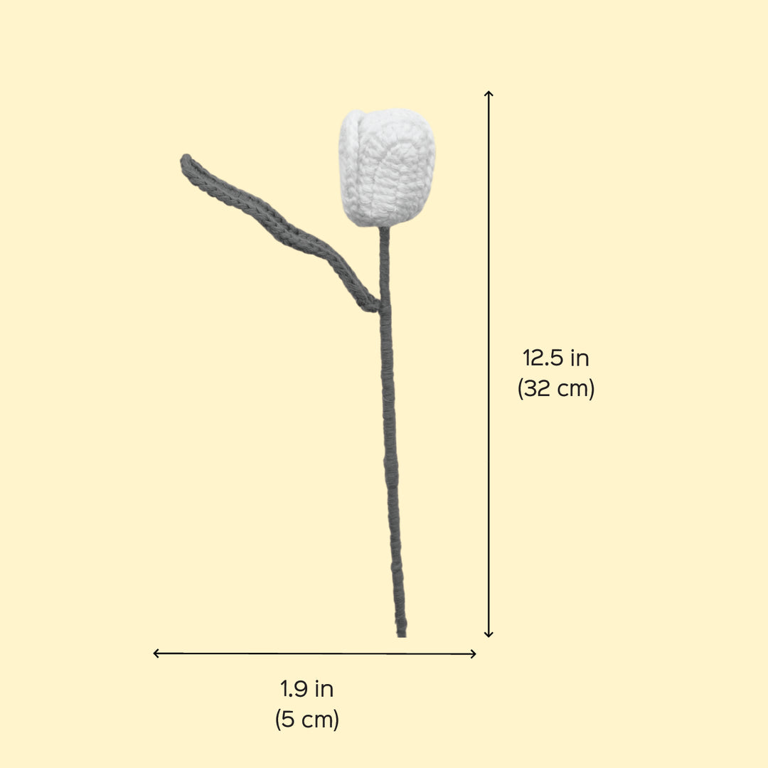 Handmade Crochet Tulip Flower
