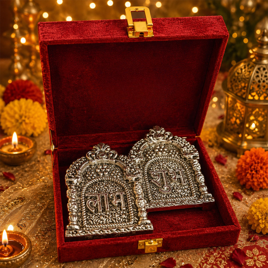 Green Chai & Diya Metal Jute Basket Diwali Gift Hamper With Tea Kettle, Mug And Matka Soy Wax Candle For Festive Gifting