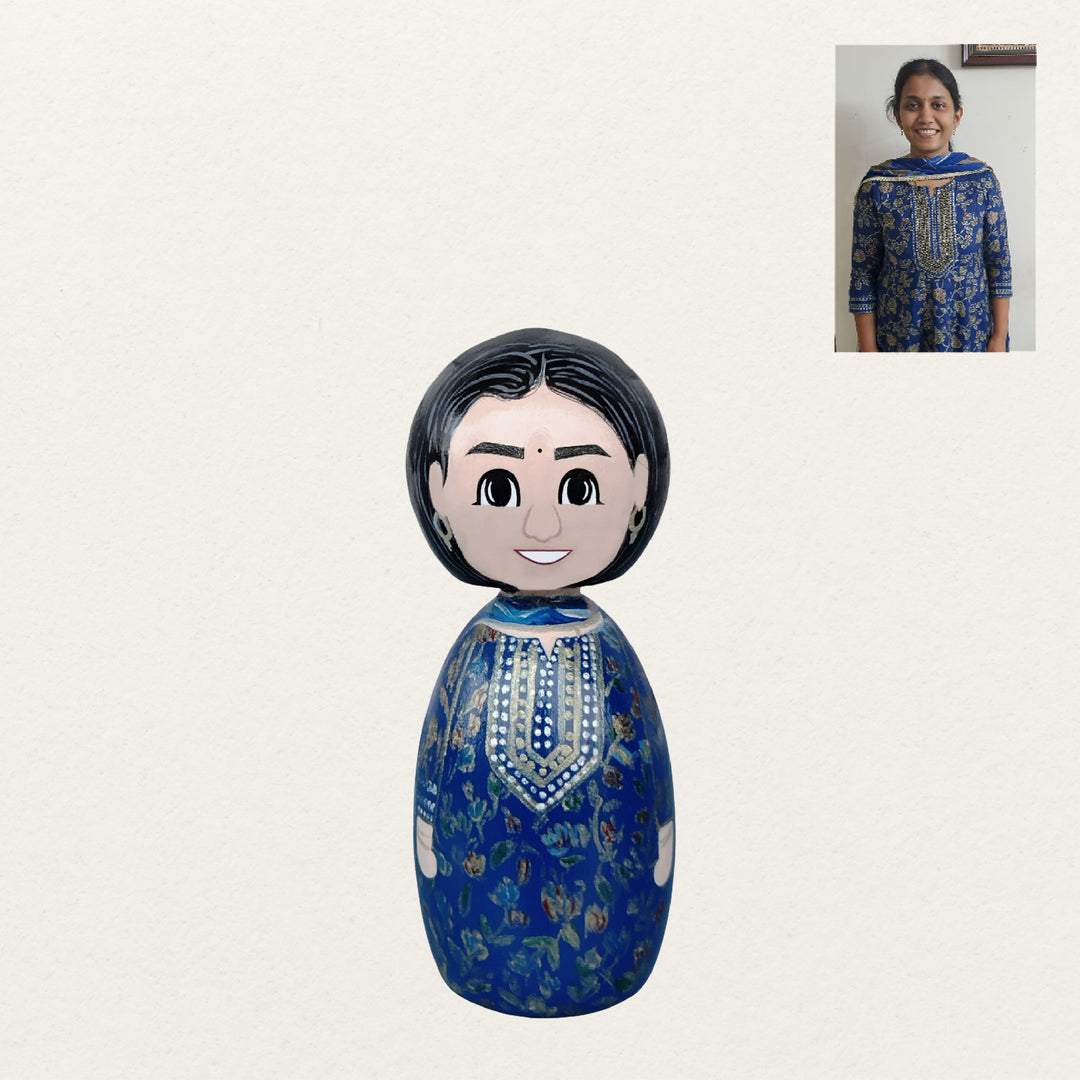 Photo Personalized Wooden Peggy Doll