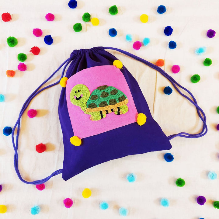 Embroidered Kid's Animal Theme Backpack for School & Trips