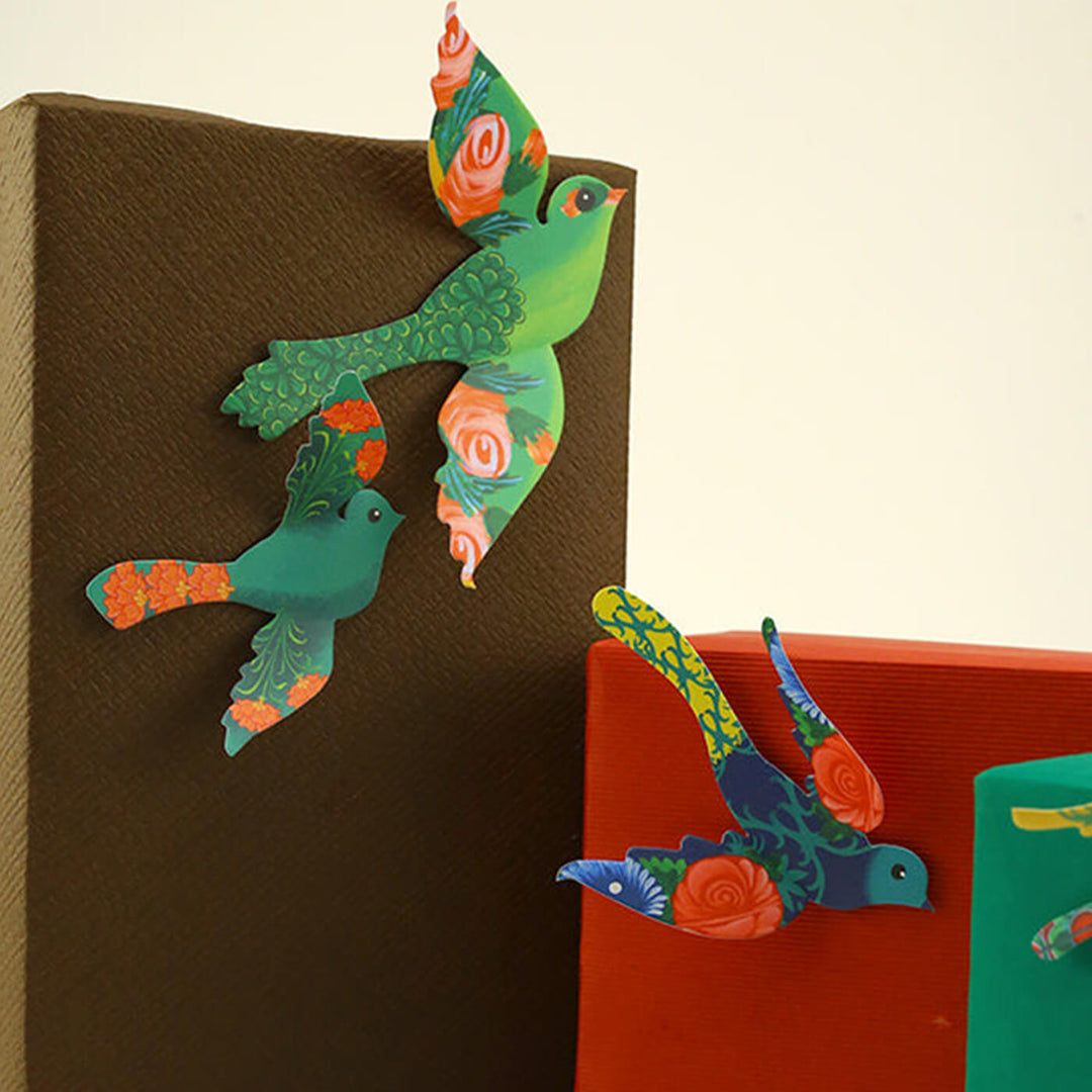 Paper Birds Wall Decor - Set of 24
